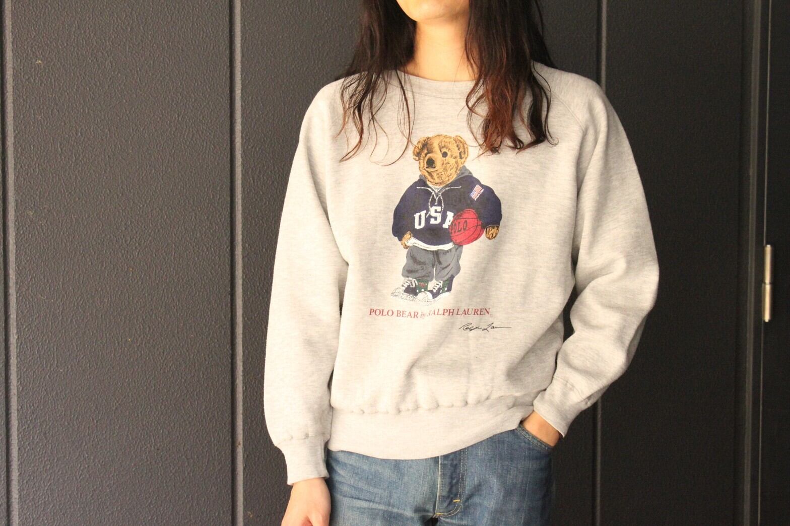 90s Ralph Lauren POLO BEAR Big Logo Sweat Shirt