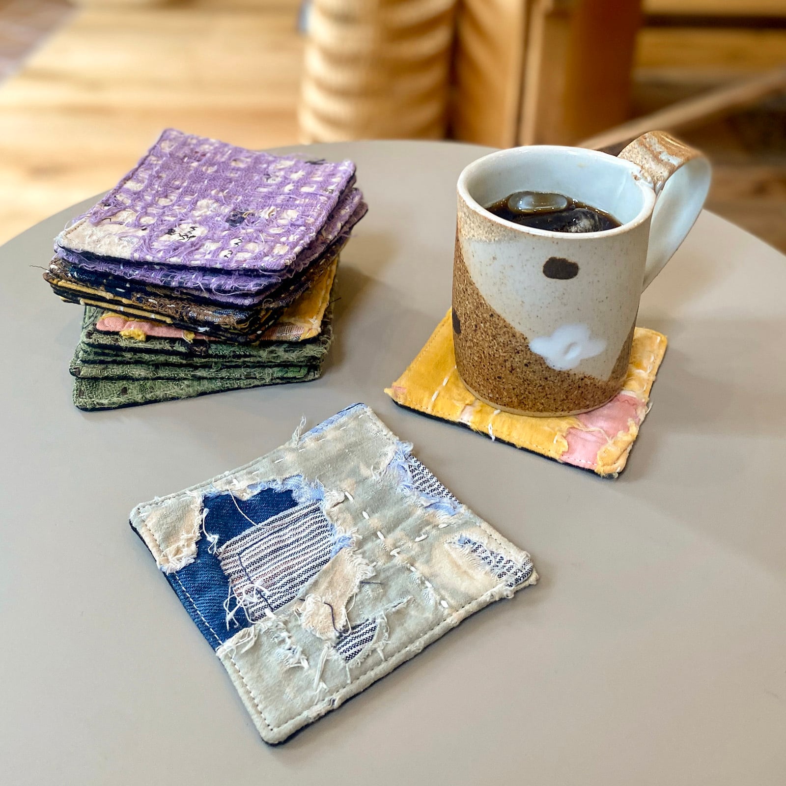 刺し子BOROコースター / MURE-群 | millvalley