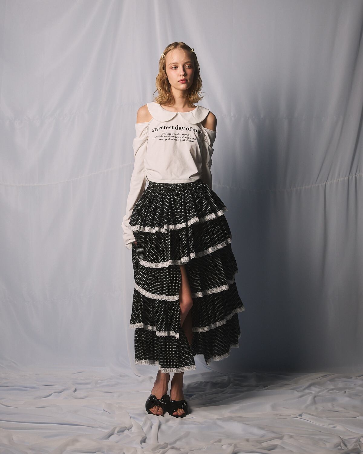 S/S アシンメトリーシャツロングスカート | lilLilly official webstore