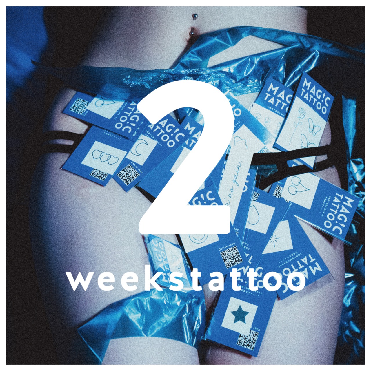 No.219_Flowers&strawberries /2週間肌を染める MAG!C TATTOO,マジックタトゥー,消えるタトゥー,ジャグアタトゥー