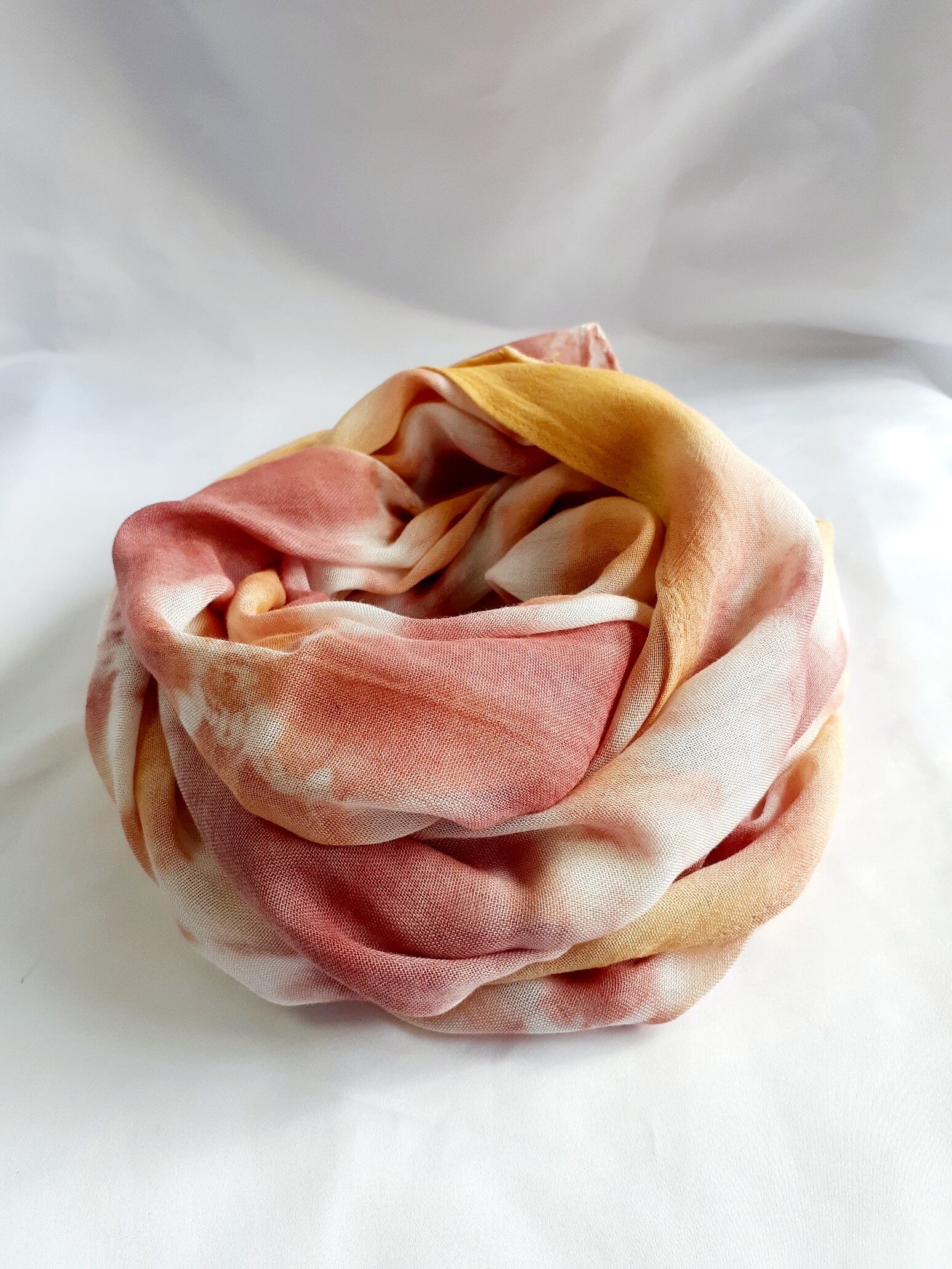 手染め・ひんやり涼しいストール(バンブーレーヨン)