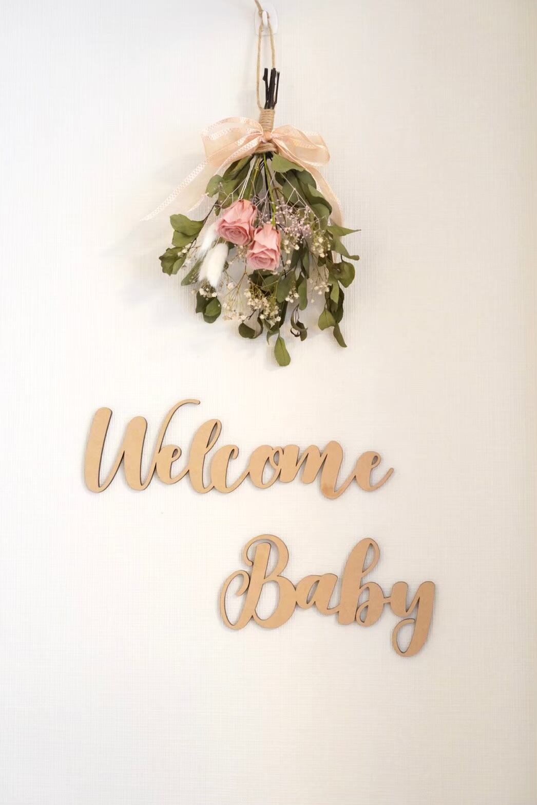 木製／レターバナー Welcome Baby ［A］ | AmmyMade