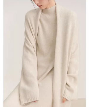 ニットワンピとロングカーディガンセット◆3Collar【s-40091】