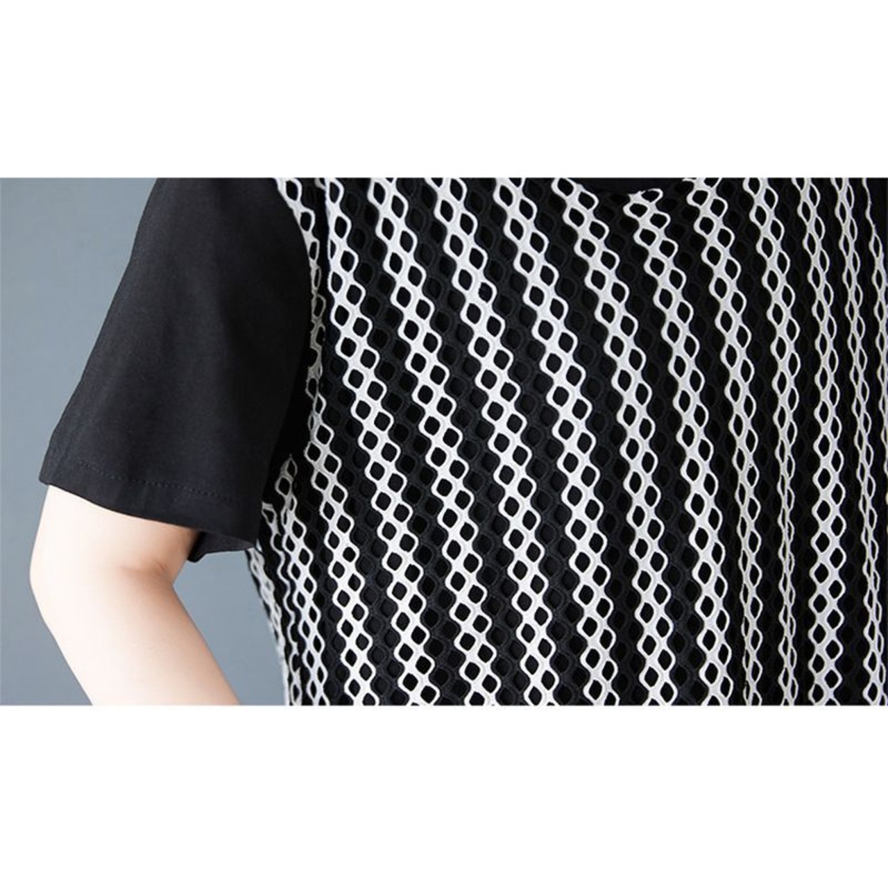 フェイクツーピース モードワンピース 30205