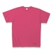 無地 Tシャツ ヘビーウェイト5.6oz (AdvanceJapan小ロゴ入り) ホットピンク