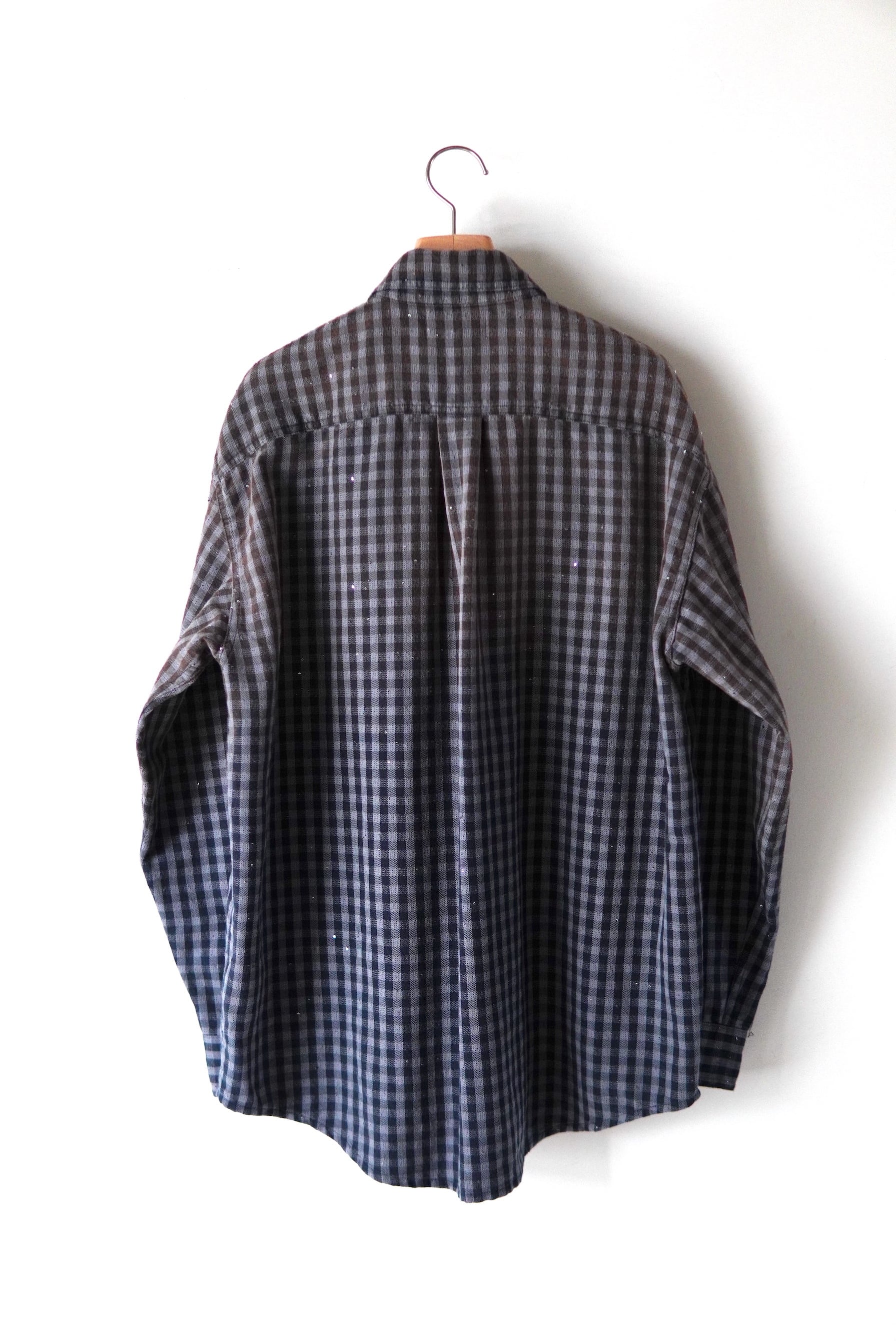 MASU / FADED SPARKLING PLAID SHIRT | POETRY
