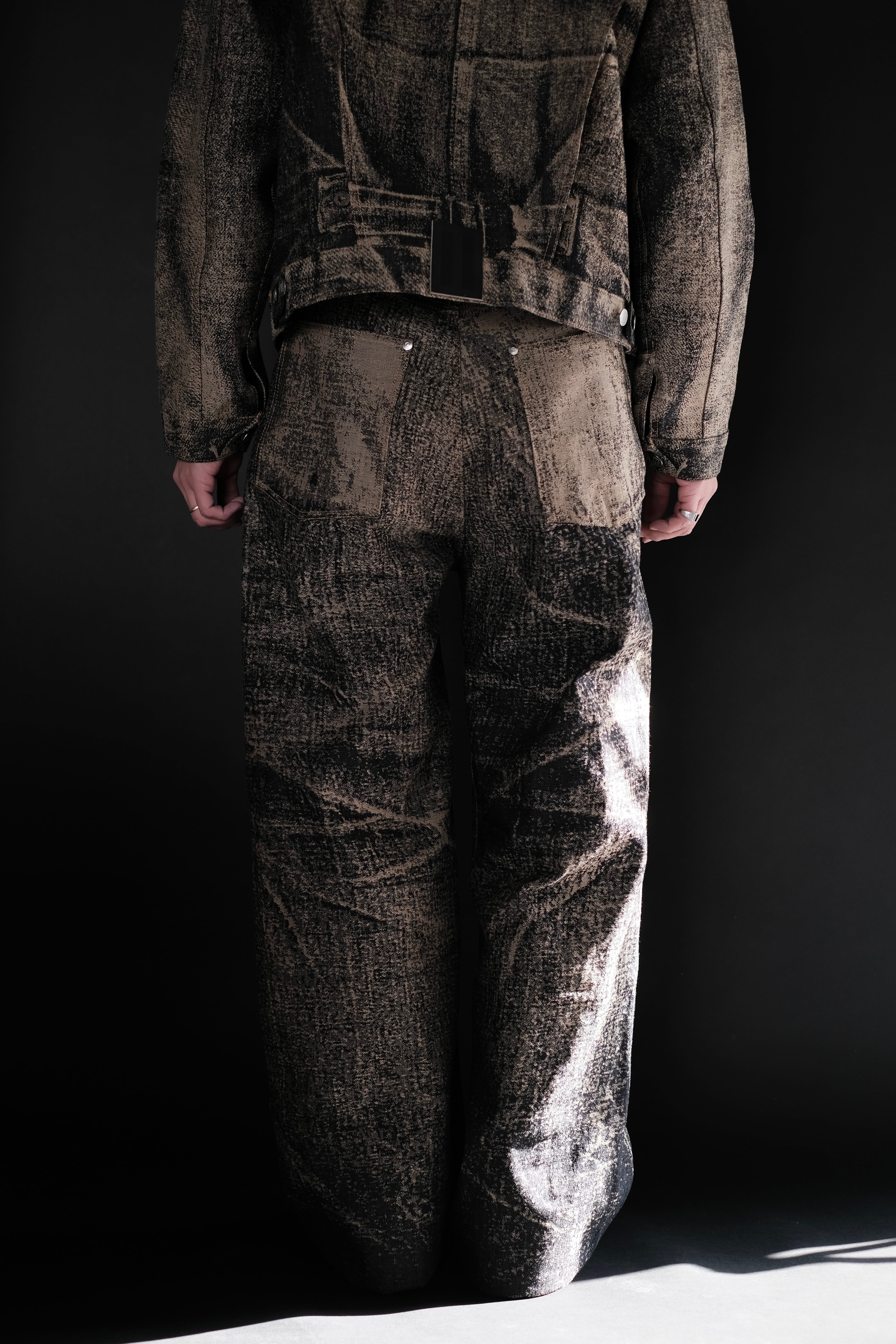 DAISUKE TANABE / x-ray jacuard denim trouser | LIVING