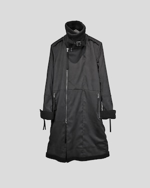 ASKYY / HIGHNECK MOUTON COAT / BLK×BLK