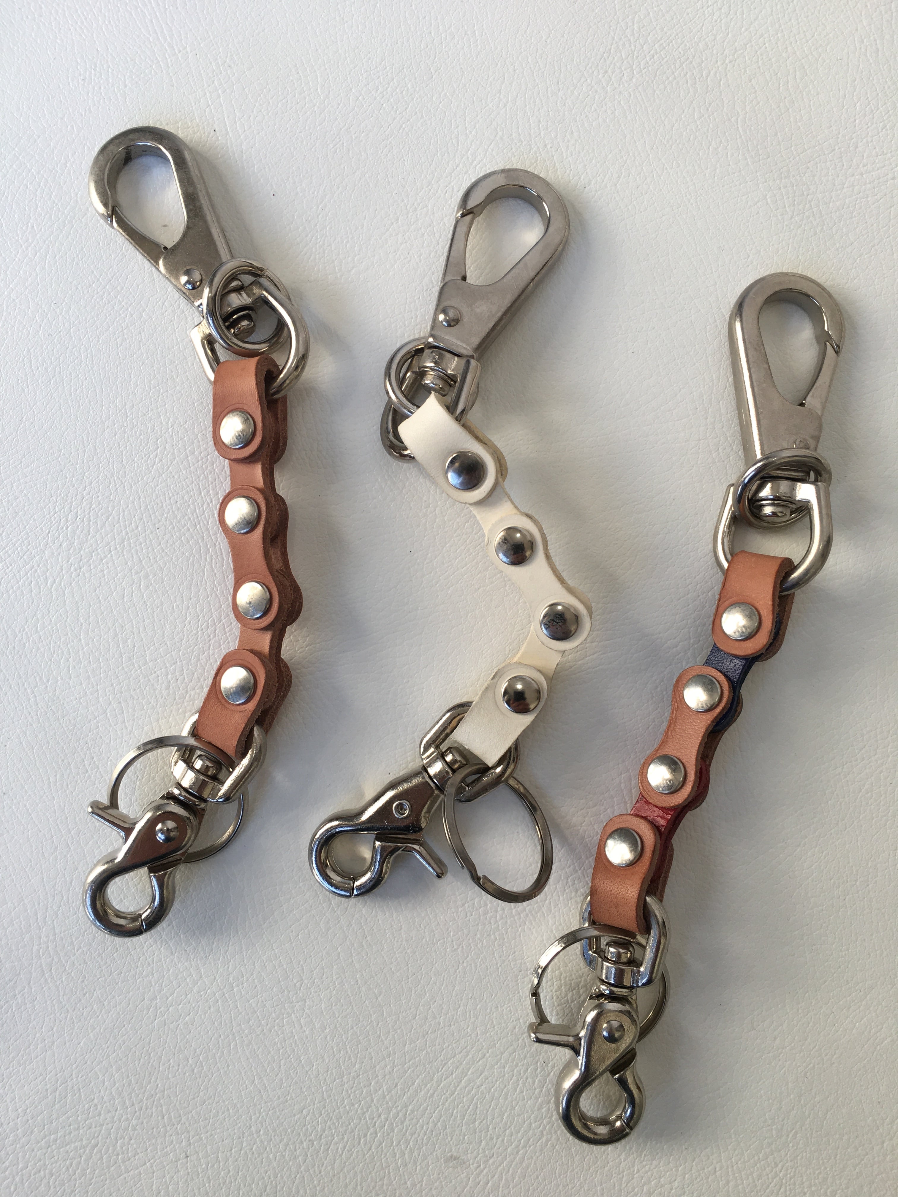 Leather Cycle Key Chain | no.509