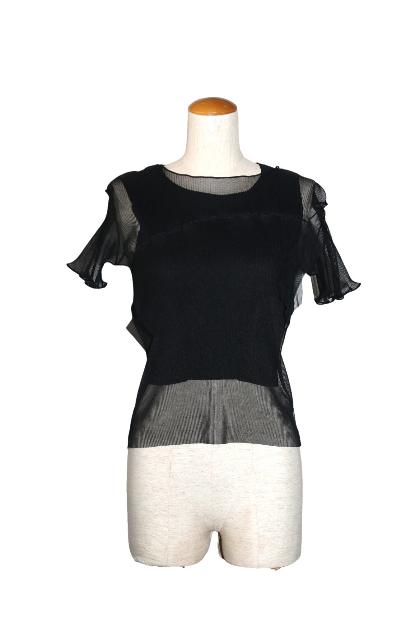 26SS】kotohayokozawa GHOST TODO TOP ※SHORT SLEEVE + INNER (BLACK