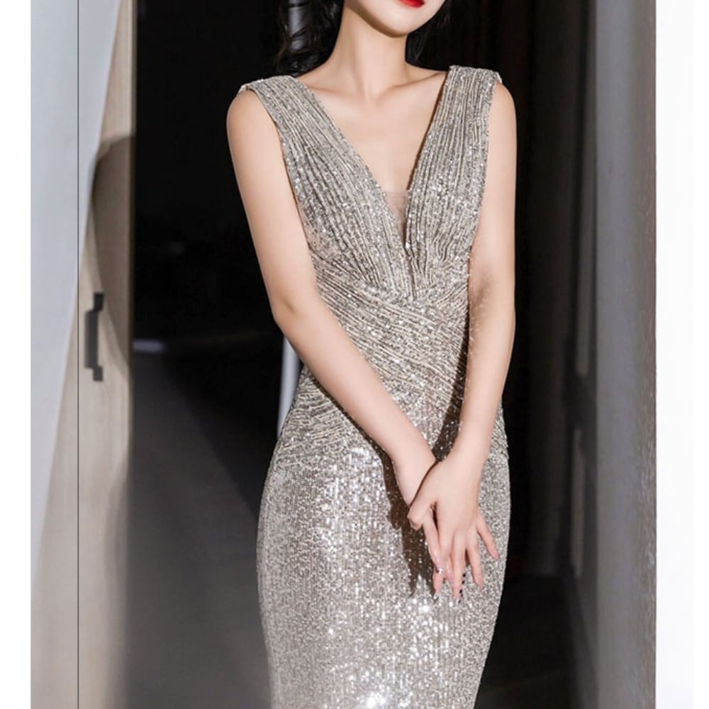 フィッシュテールスパンコールドレスD1272 フィッシュテールスパンコールドレスD1272 | 演奏会・ステージ