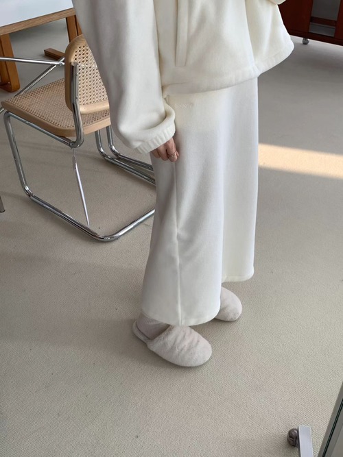 (OUNCE) mellow fleece skirt / 2color