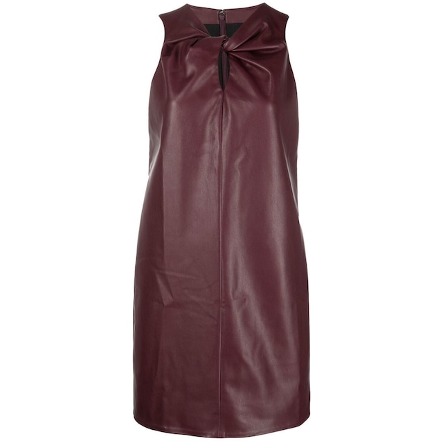 Proenza Schouler White Label　FAUX LEATHER DRESS　PLUM