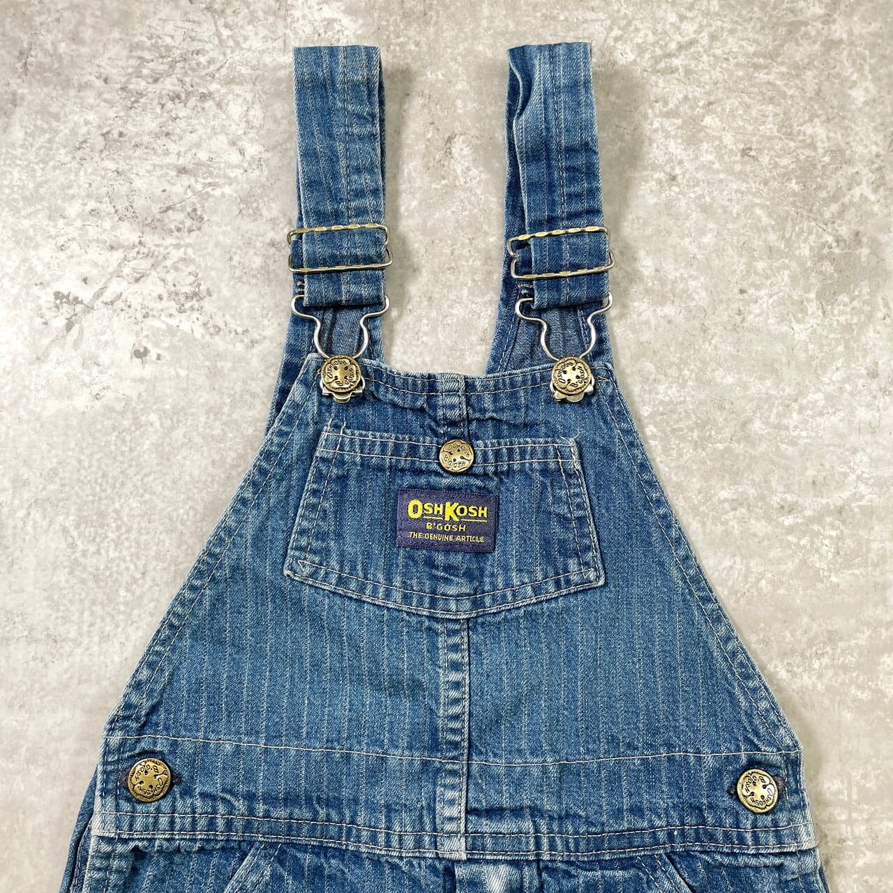 kids】80年代頃 USA製 OSHKOSH オシュコシュ デニム ゾウさん