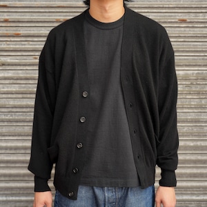 HERILL(へリル) 26AW "Goldencash Cardigan" -Black-