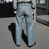 BOWWOW(バウワウ) AIRBORNE加工スウェット、40〜50年代ワークパンツコーディネート