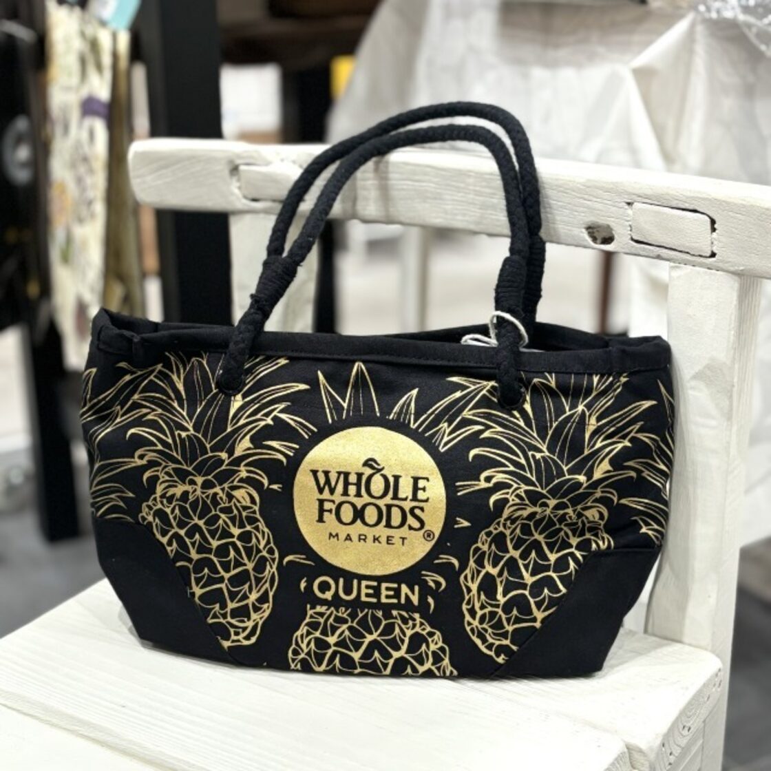 WHOLE FOODS MARKET】ホールフーズ ミニトートバッグ バッグ ブラック 