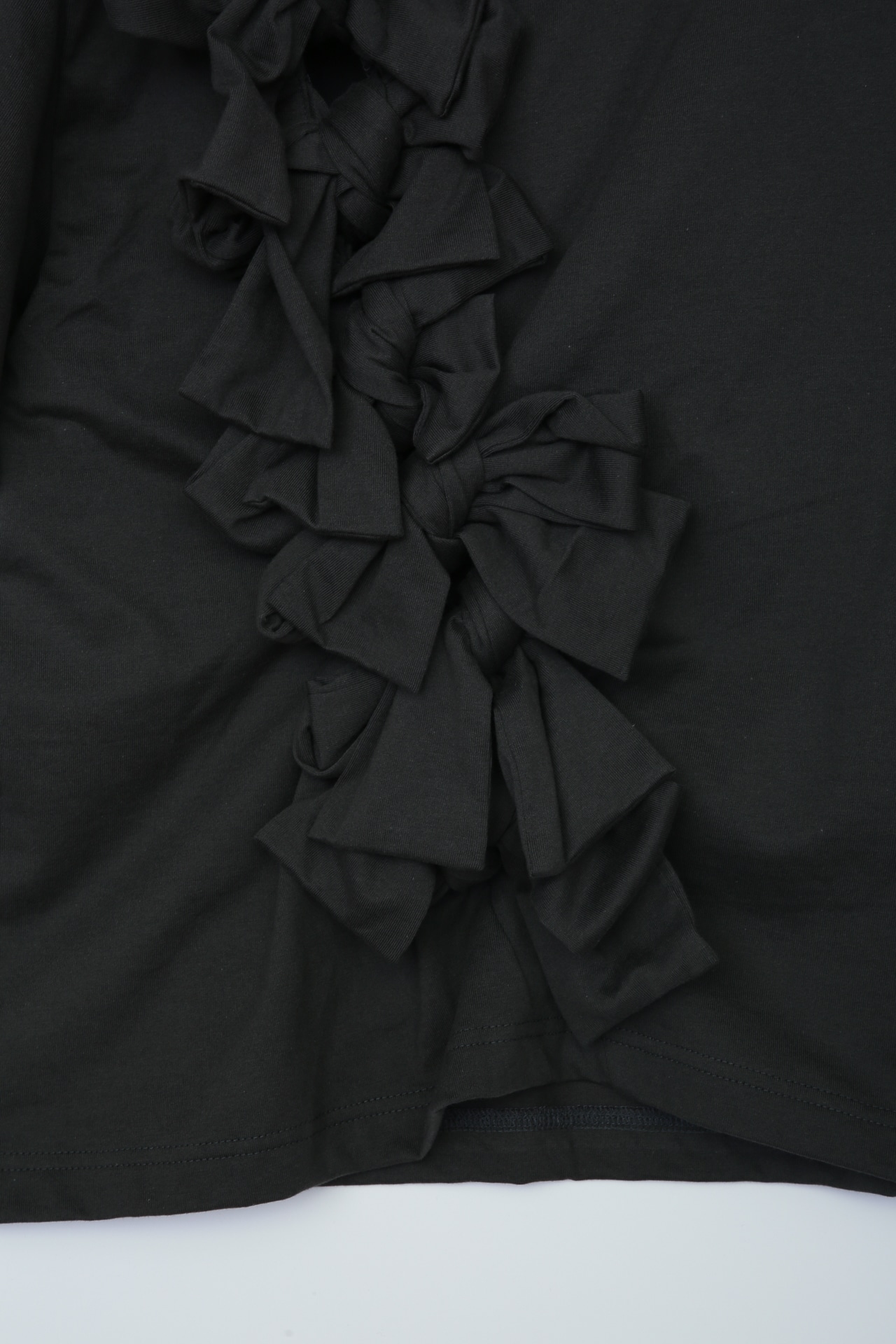 Multi ribbon short sleeve top