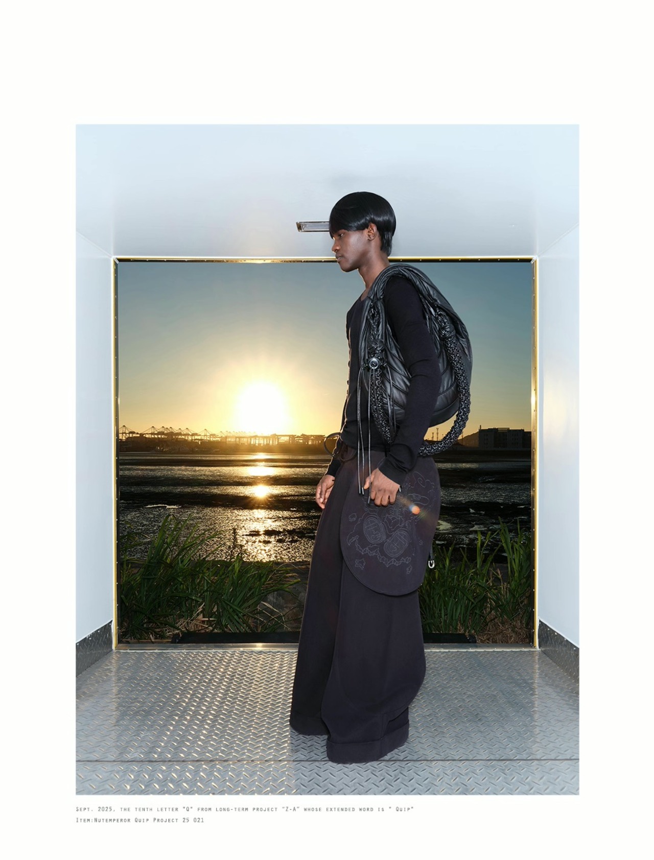 NUTEMPEROR Quip Project 021 Wool Blend Wide Trousers