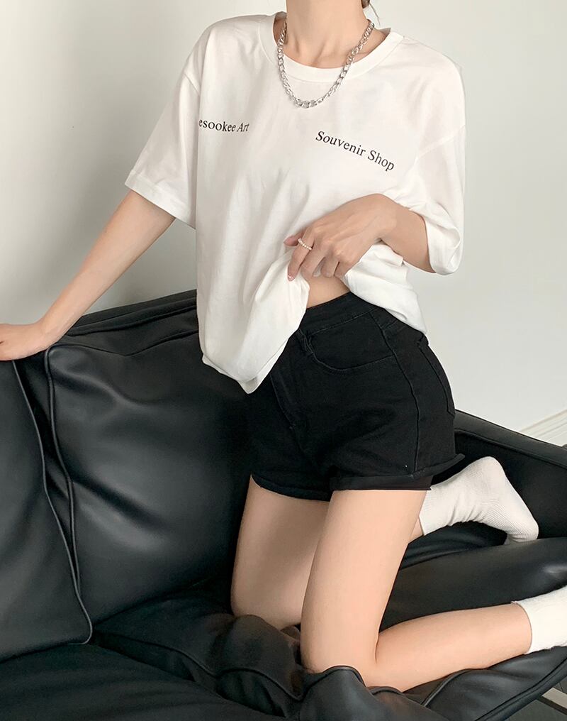 プリントルーズTシャツ サマーカジュアルトップス 夏物 モンロー94795685340