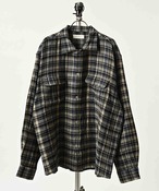 many men many mind Waffle Check Work Shirt (BLU) M2625000