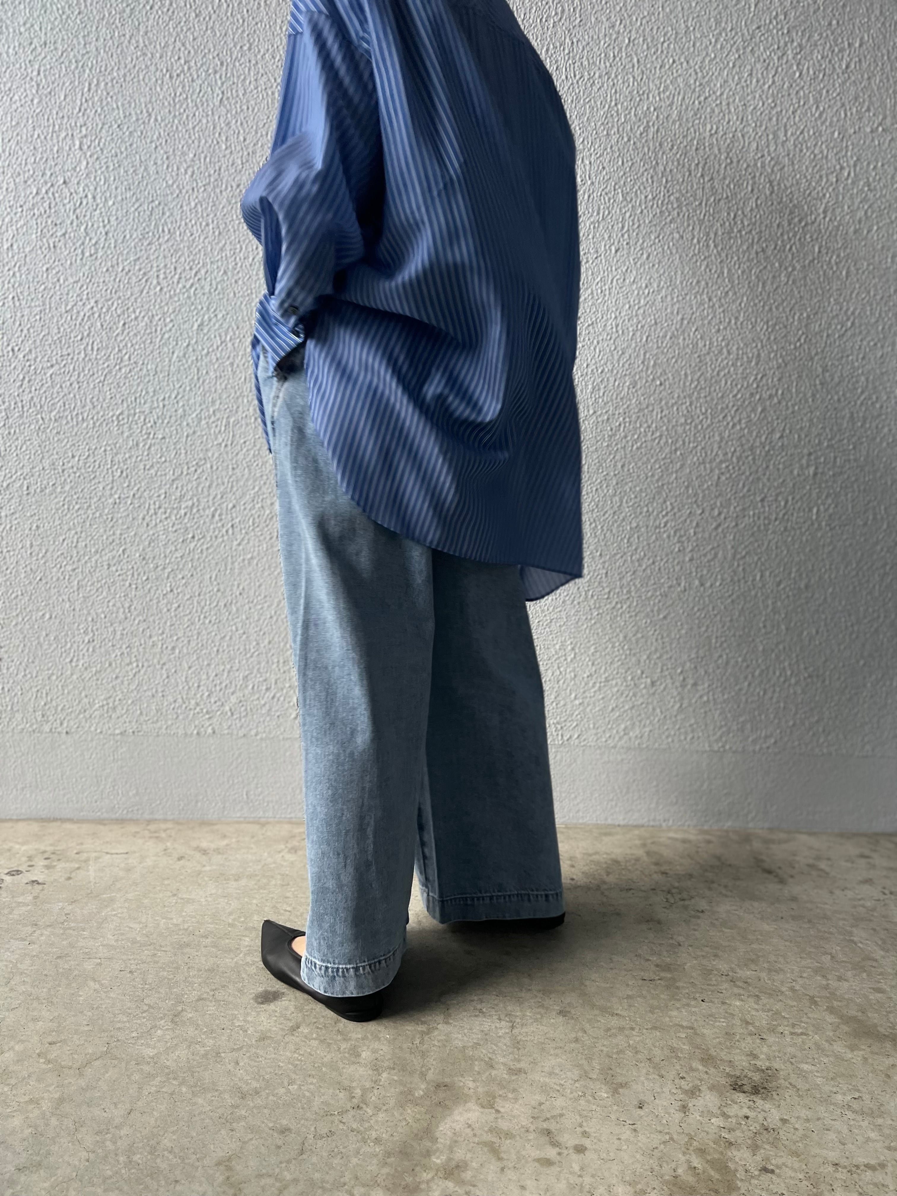 【PASSIONE】イージーワイドデニムパンツ　616617