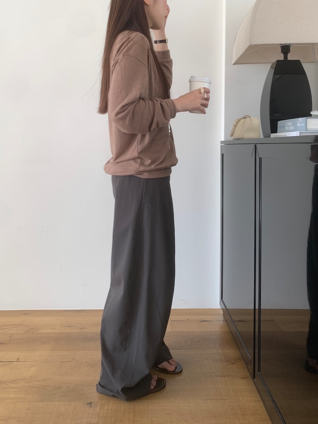 (予約) taffeta / Dumble linen v neck mtm 3color