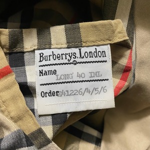 vintage BURBERRYS one-panel-sleeve trench coat “TRENCH 21”