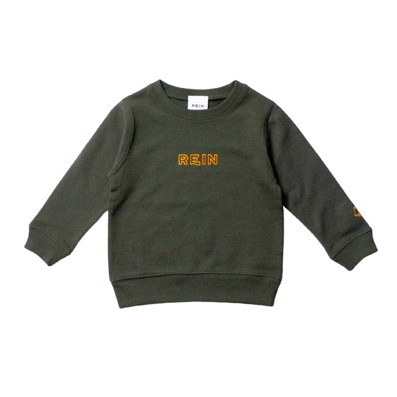 ＜REIN＞エンブロイダリー スウェットプルオーバー Sweatshirts（Khaki） - 1