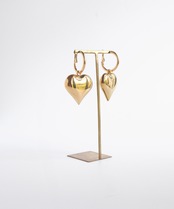 ハートフープピアス/ 023031