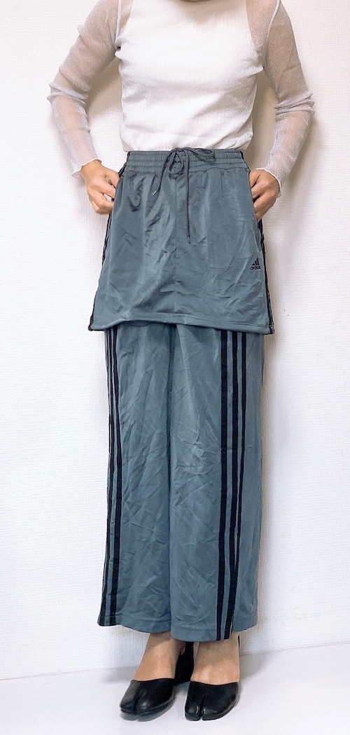 pants with skirt グレー