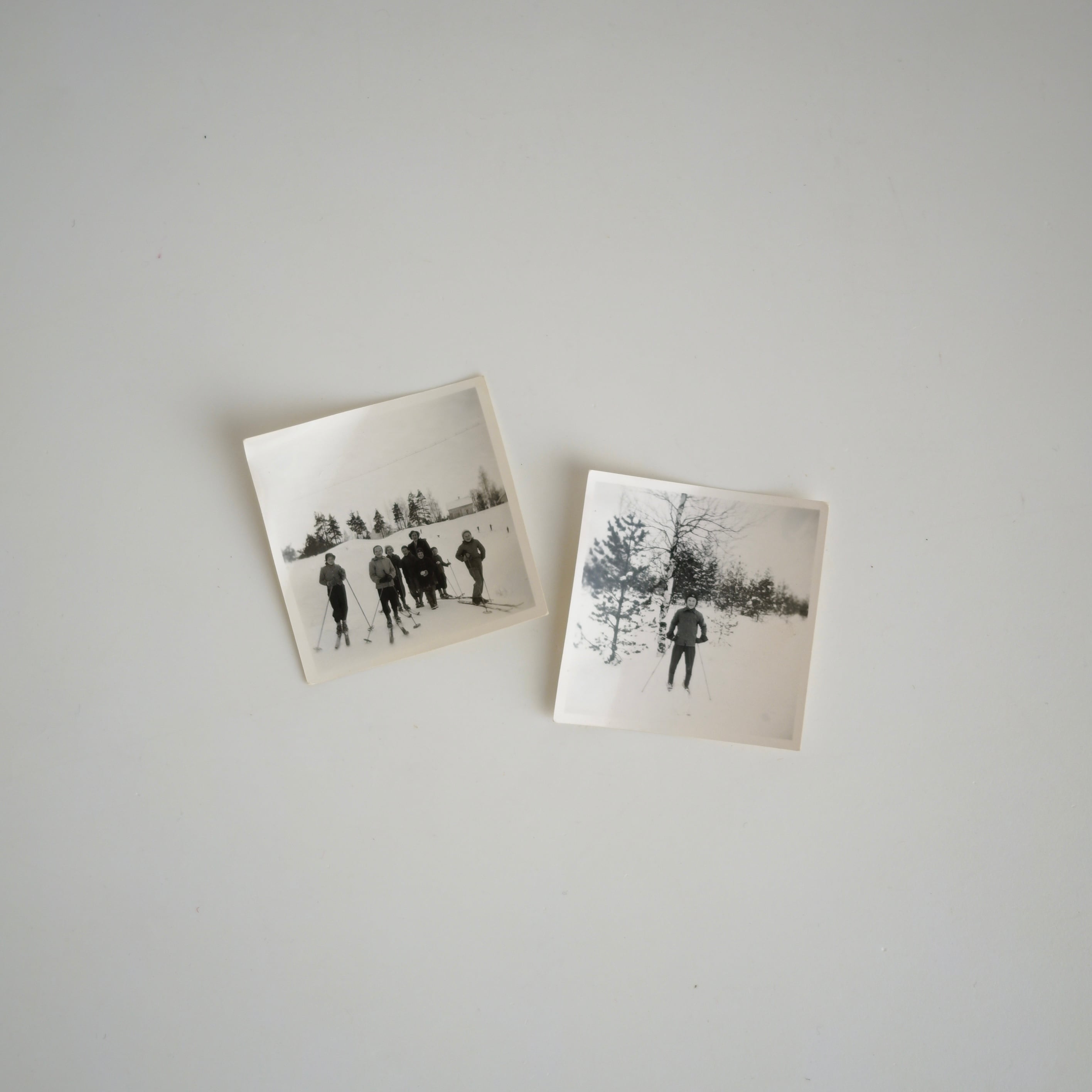 Vintage Finnish Winter Photos (Set of 2)
