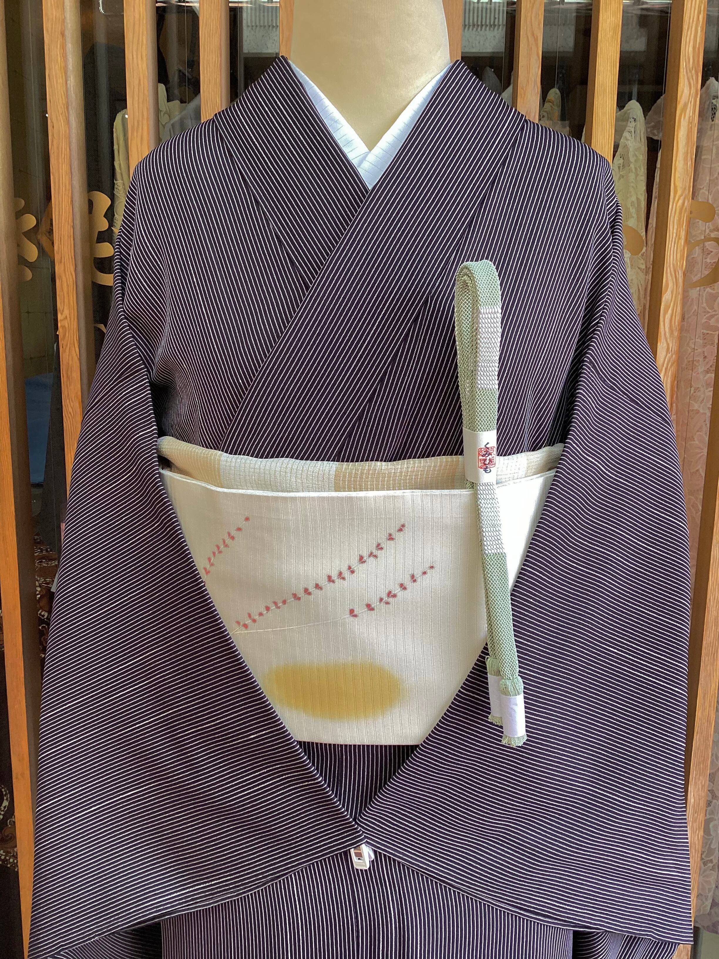 きものなかむら【9-10-43】反物/長さ12m以上/巾37cm/証紙付/奄美大島泥 