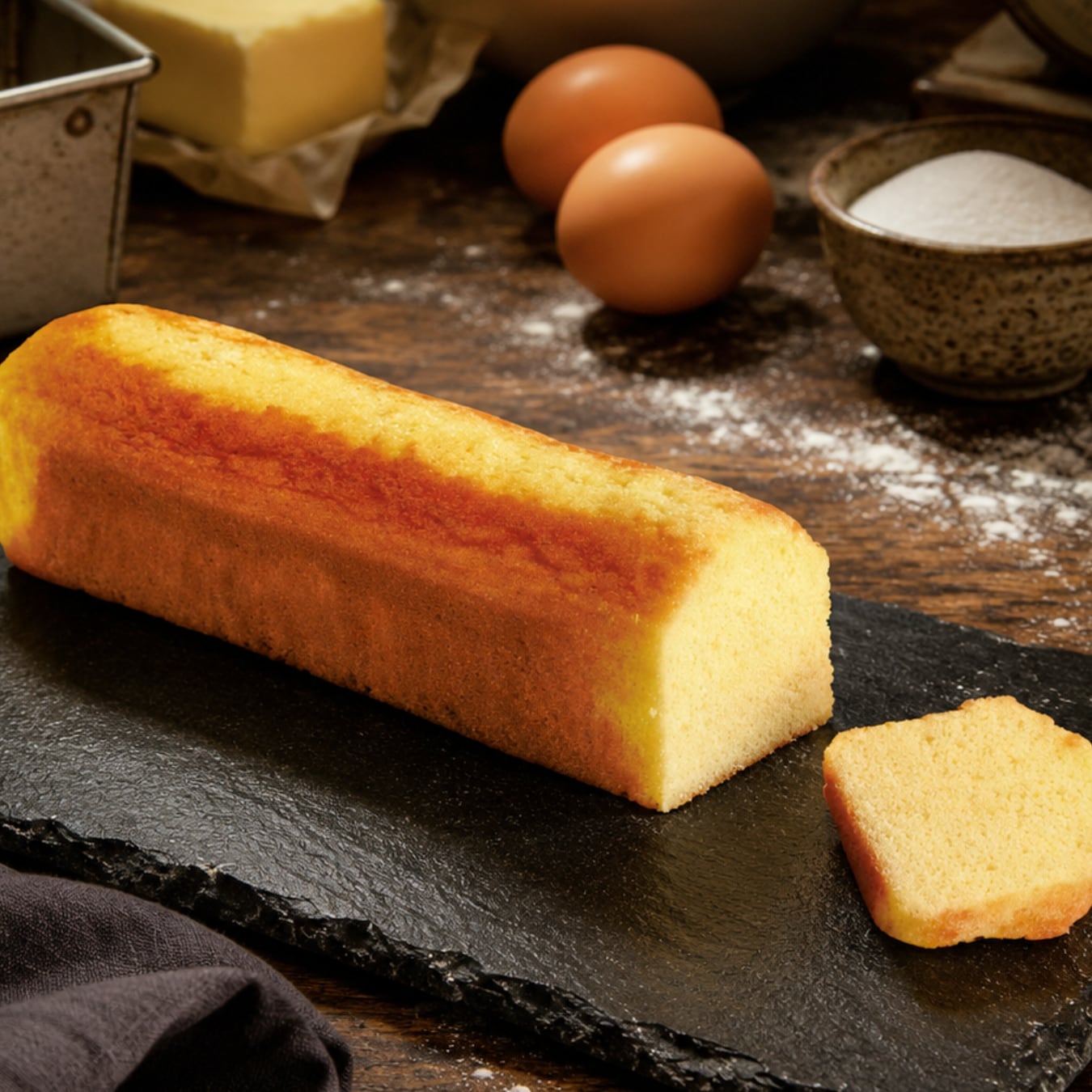 フランス産 バターローフケーキ 575g|St Michel(サンミッシェル) フランス産小麦・てんさい糖使用 しっとり焼き菓子 コーヒーや紅茶に 冷凍 French Butter Loaf Cake【Nature Kiosk】
