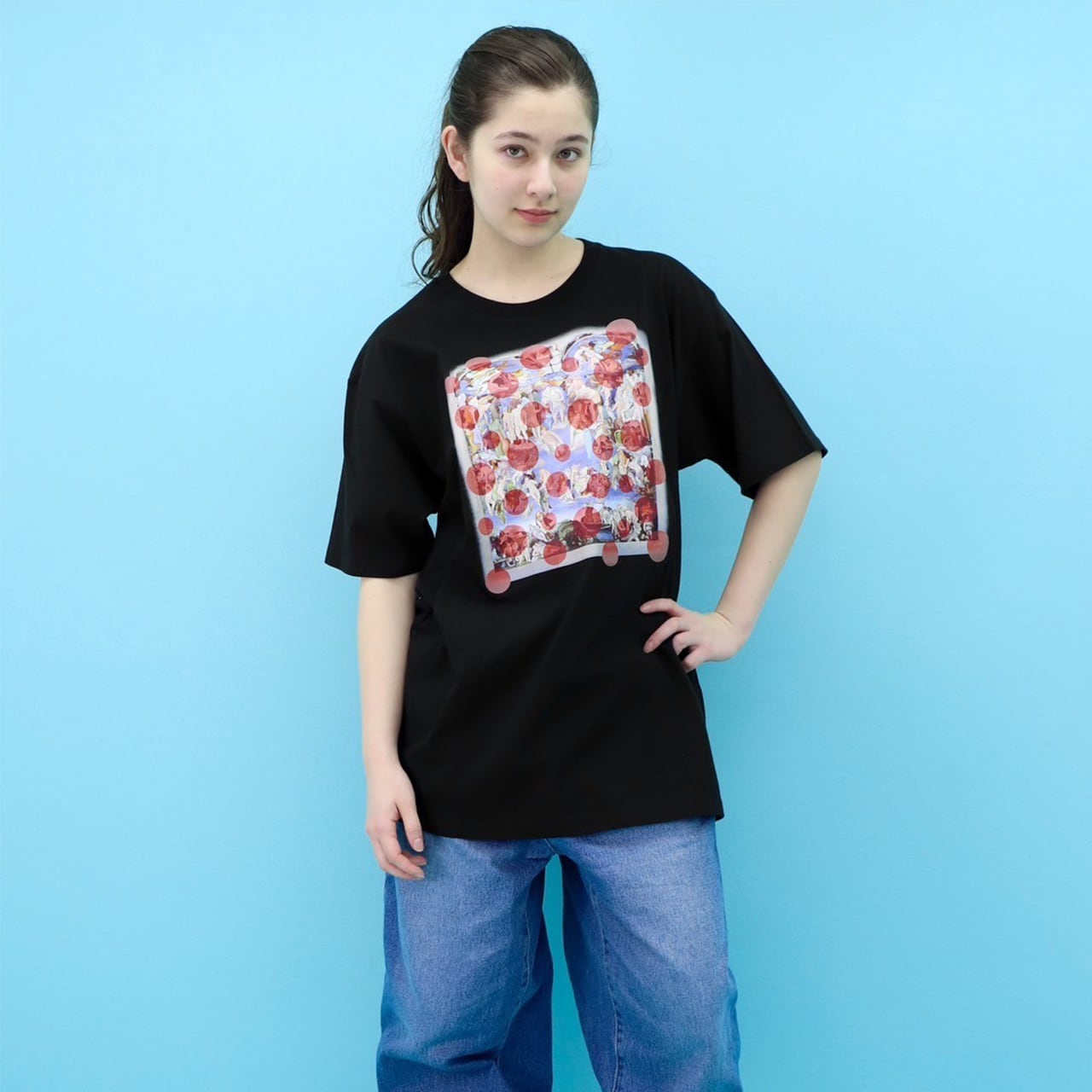 Tシャツ-最後の審判・赤ドット-（BLACK） | MAYUPYEPIC