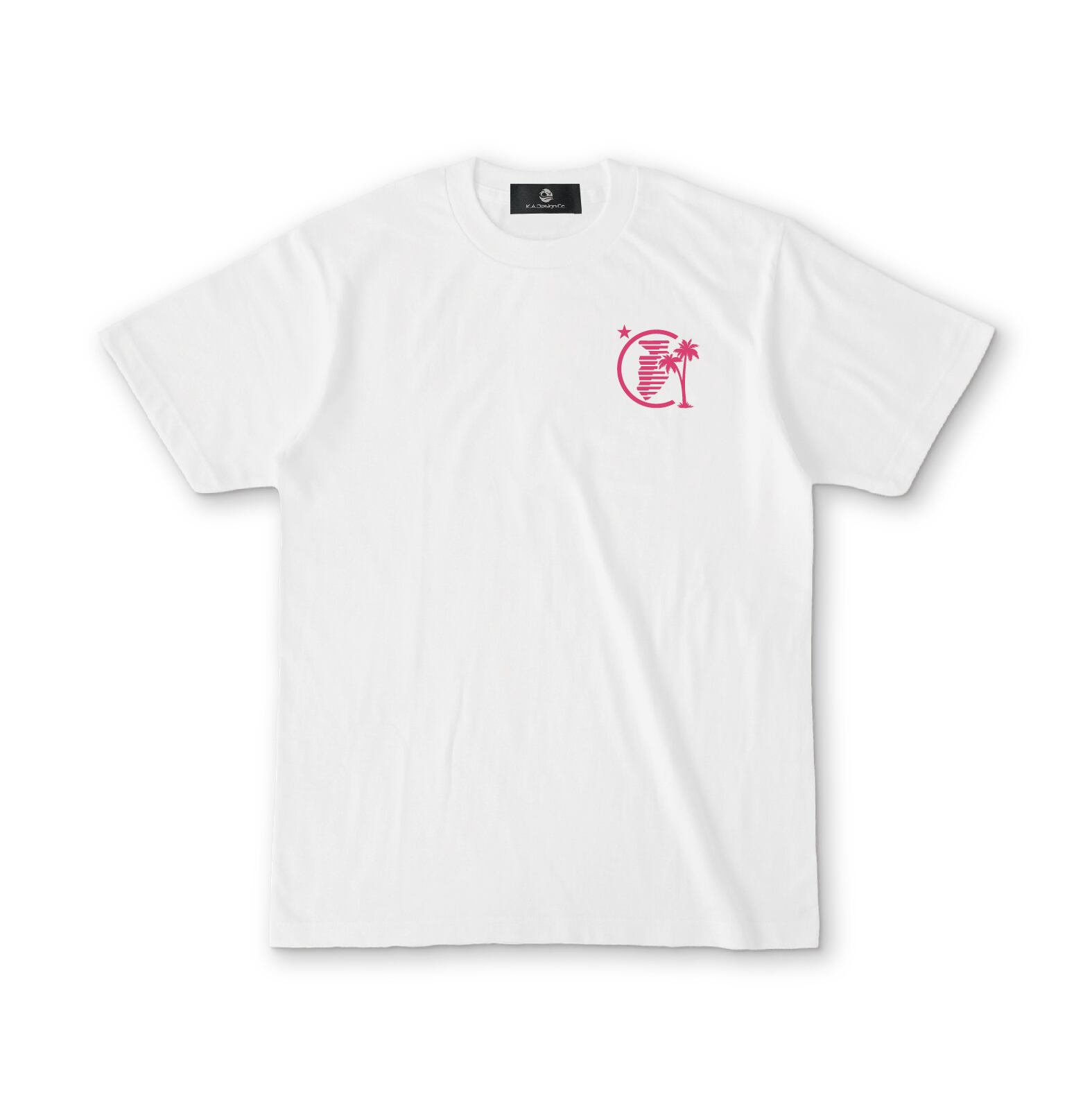 【即日発送】Izu GEO Typography Tee(Rose Pink)
