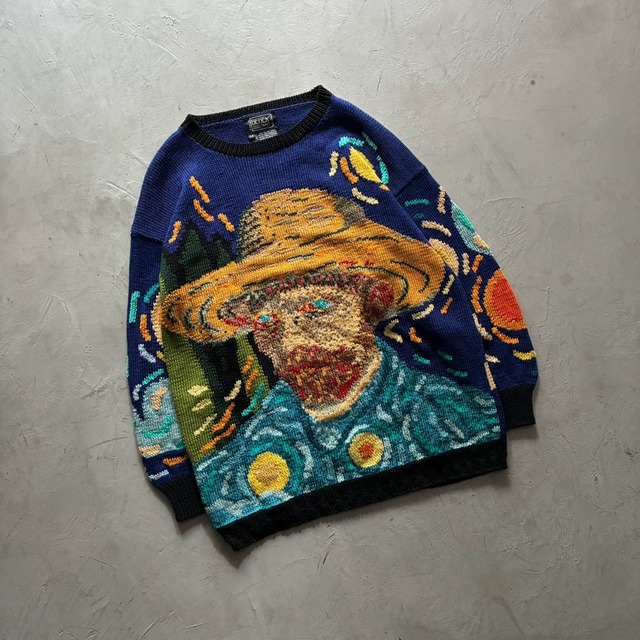 -BEREK- 90's Van Gogh Inspired Art Knit