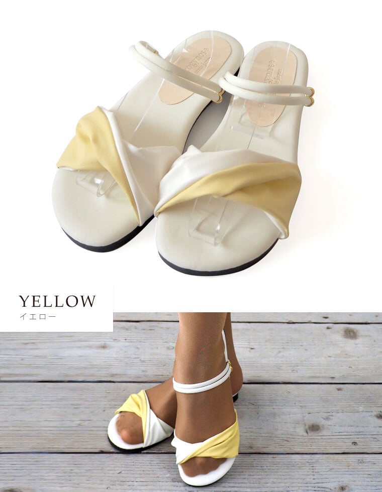 大きいサイズ 25cm〜 日本製 2WAY リボンサンダル | androgynos