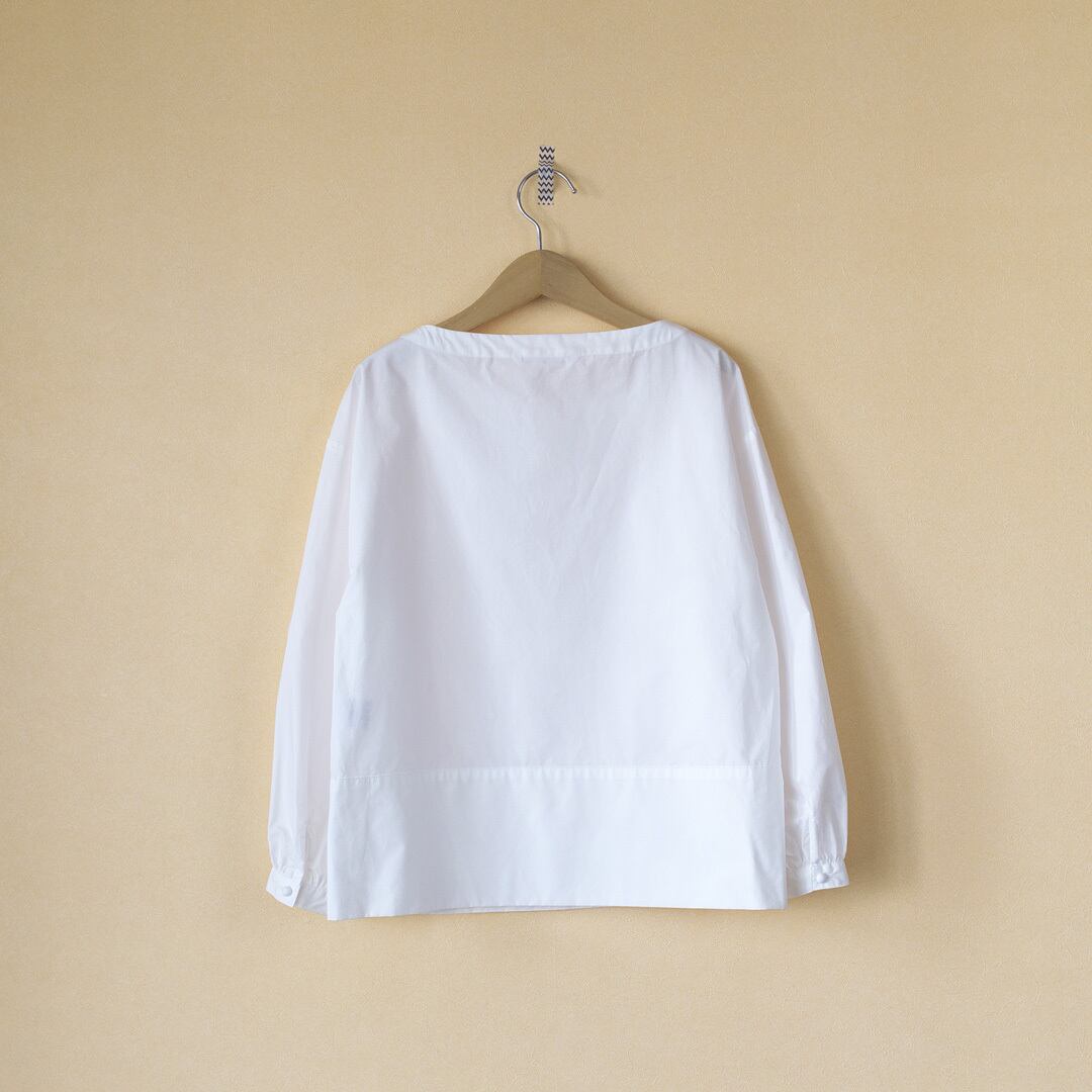 atelier naruse アトリエナルセ コットンタイプライタータックブラウス