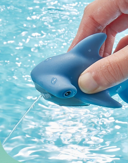 お風呂おもちゃ 水遊びセット 魚すくい 網付き 水鉄砲 アニマル ぷかぷか浮かぶ ソフト素材 やわらかい 握って楽しめる すくい遊び 知育玩具 子供 バスタイム プレゼント 商品画像4