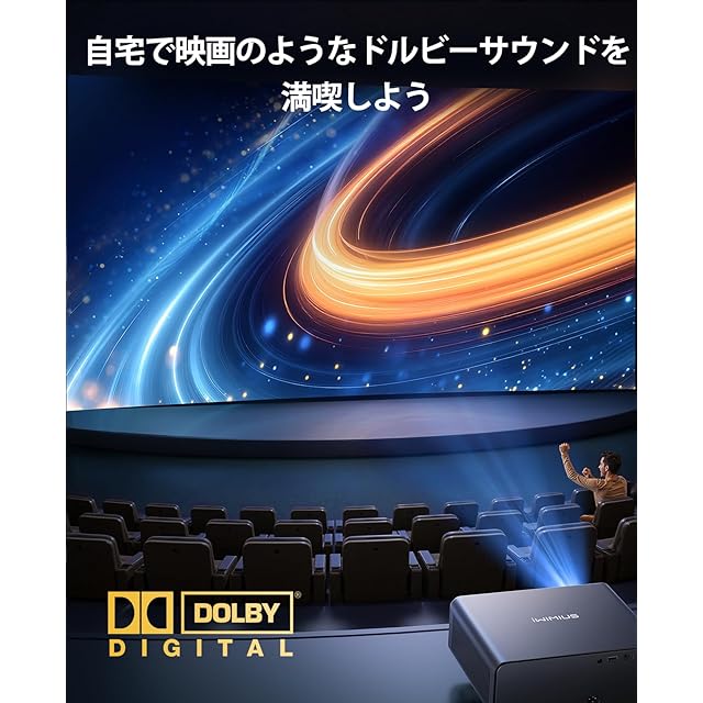 プロジェクター 4k【Netflixライセンス&20WDoIby対応】 プロジェクター 4k【Netflixライセンス&20WDoIby対応】1000ASNI高輝度