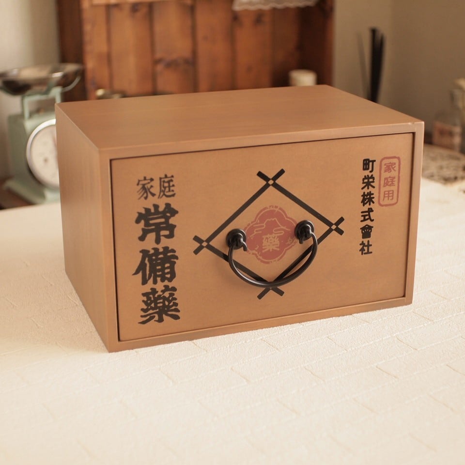 救急箱 レトロ 薬箱 アンティーク調 | 雑貨屋カンフィ