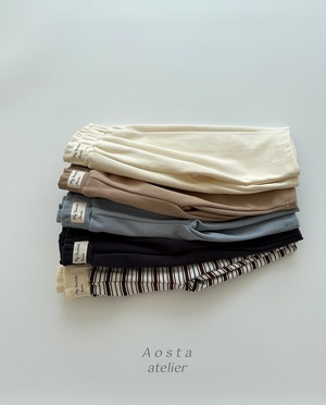 【Aosta】Favoriteスウェットパンツ ベージュ 70~110cm