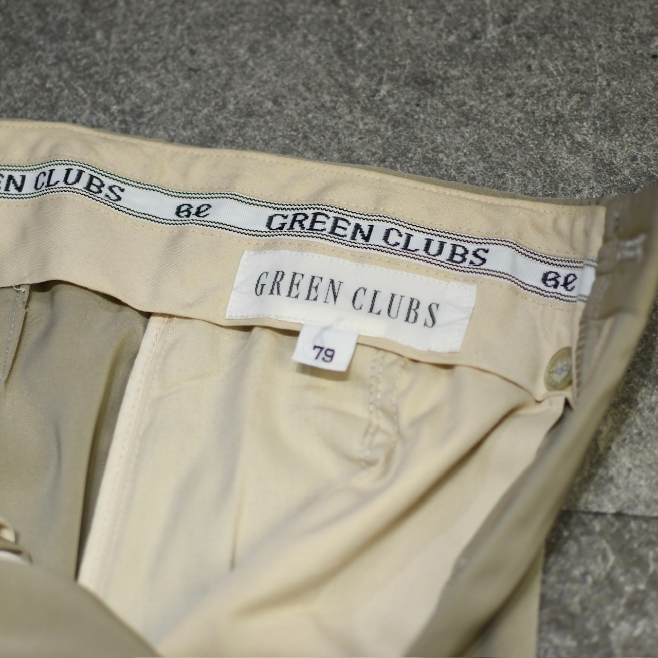drape silhouette golf embroidery 2tuck slacks