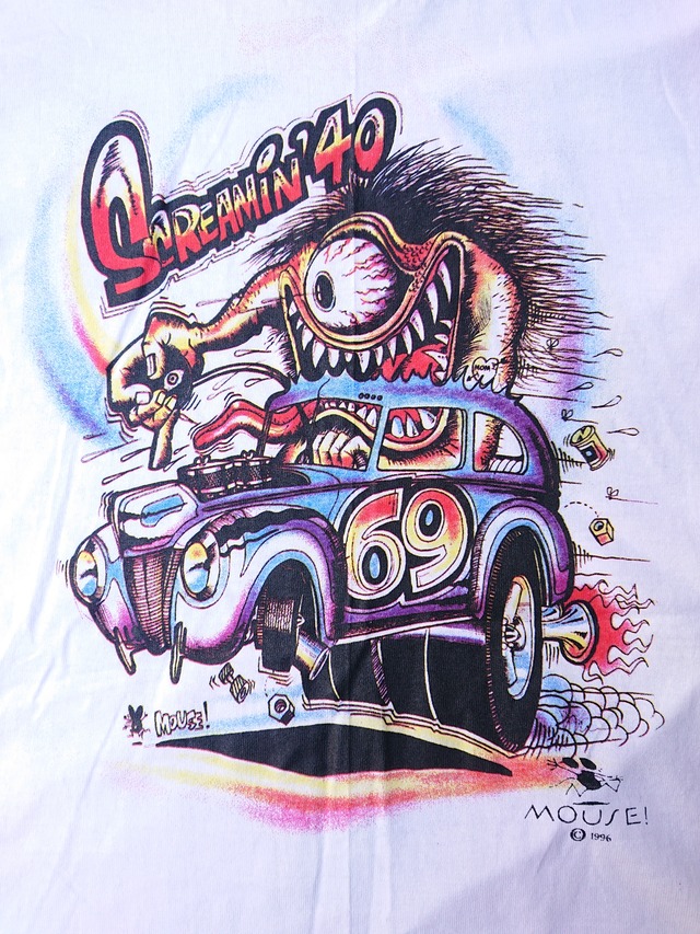 1996s STANLEY MOUSE TEE DEAD STOCK "SCREAMIN'40"