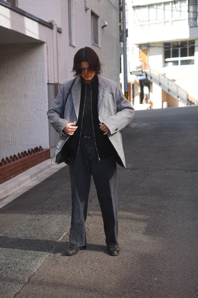 BATONER / SUPER HIGH TWIST WOOL DRIVERS KNIT (Black)