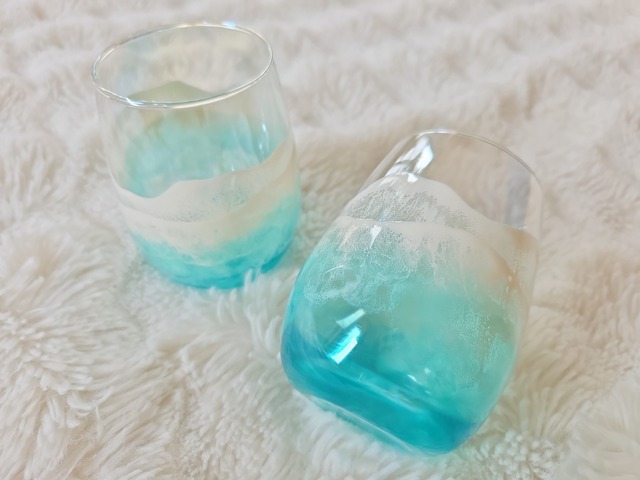 517.オーシャンレジンアート 海のグラス