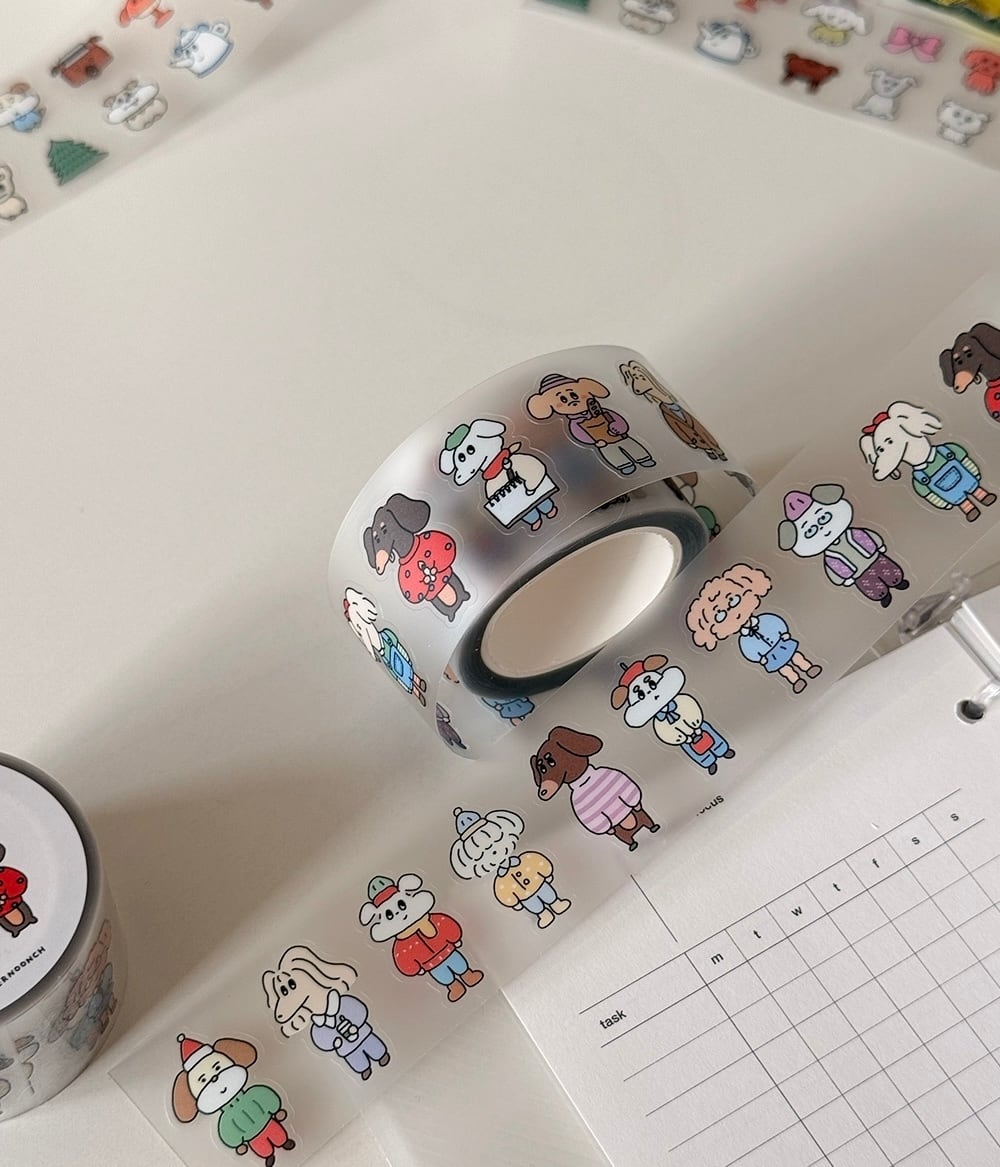 AFTERNOONCH】マスキングシール OOTD 키스컷 キスカット | 韓国文具