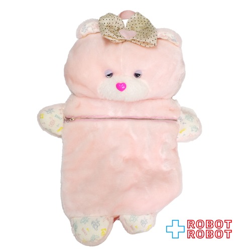 メーカー不明 ピンク クマ バックパック リュック ぬいぐるみ人形 55センチ