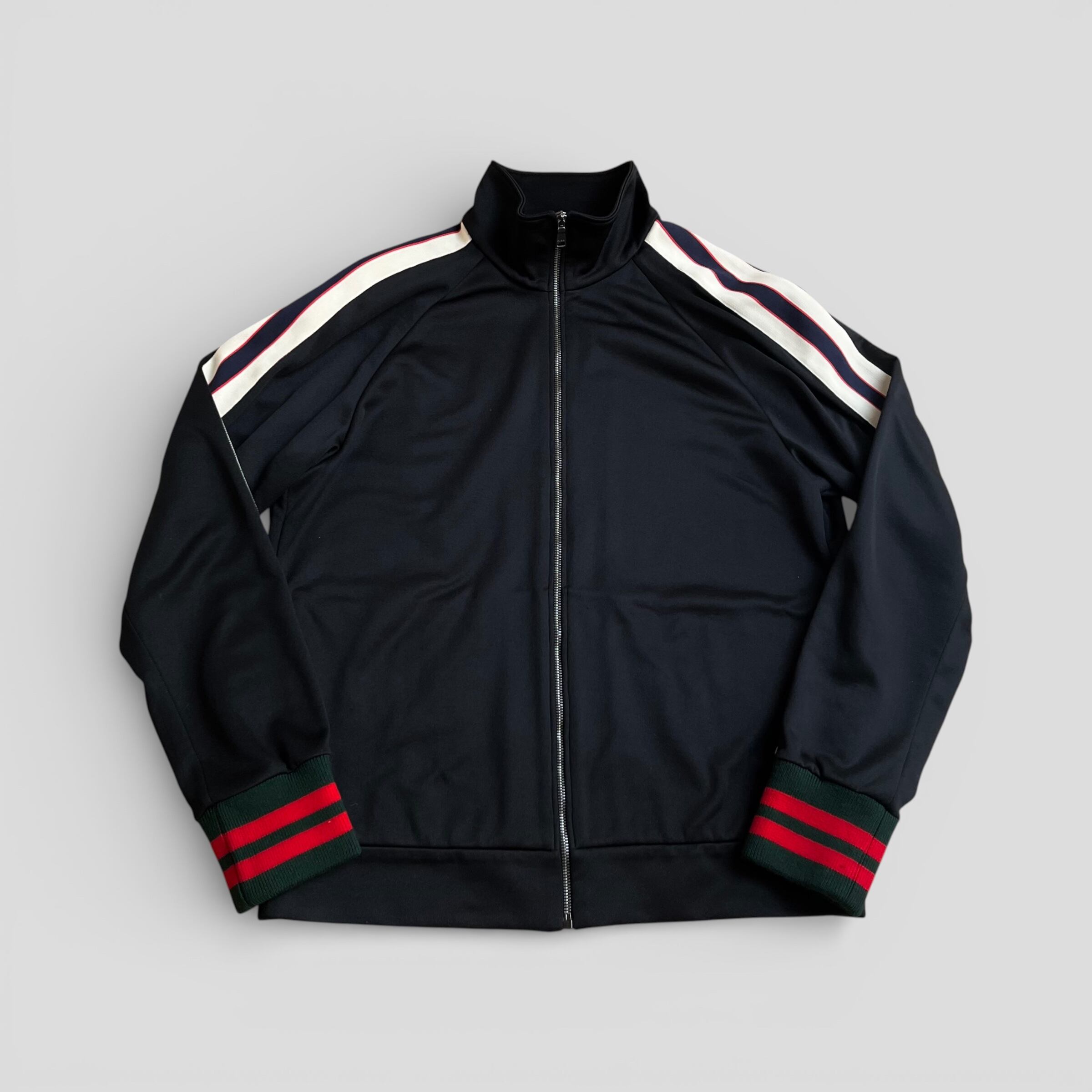 GUCCI グッチ テクニカルジャージー トラックジャケット ブラック L